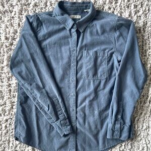 Orvis womens  Casual corduroy Blue Shirt size M